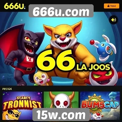 A variedade de jogos disponíveis no site 666u.com